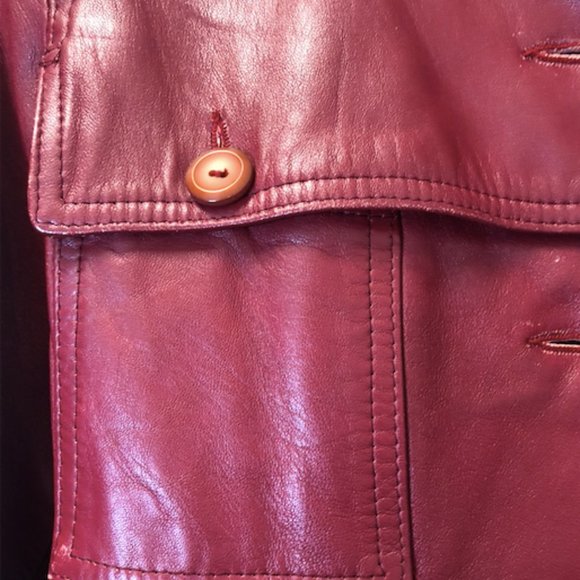 Vintage Red Leather Jacket of your Dreams! - Picture 6 of 15